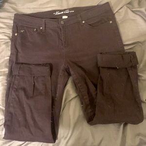 KENNETH COLE Women’s Slim Fit Low Rise Capris Bordeaux 31P